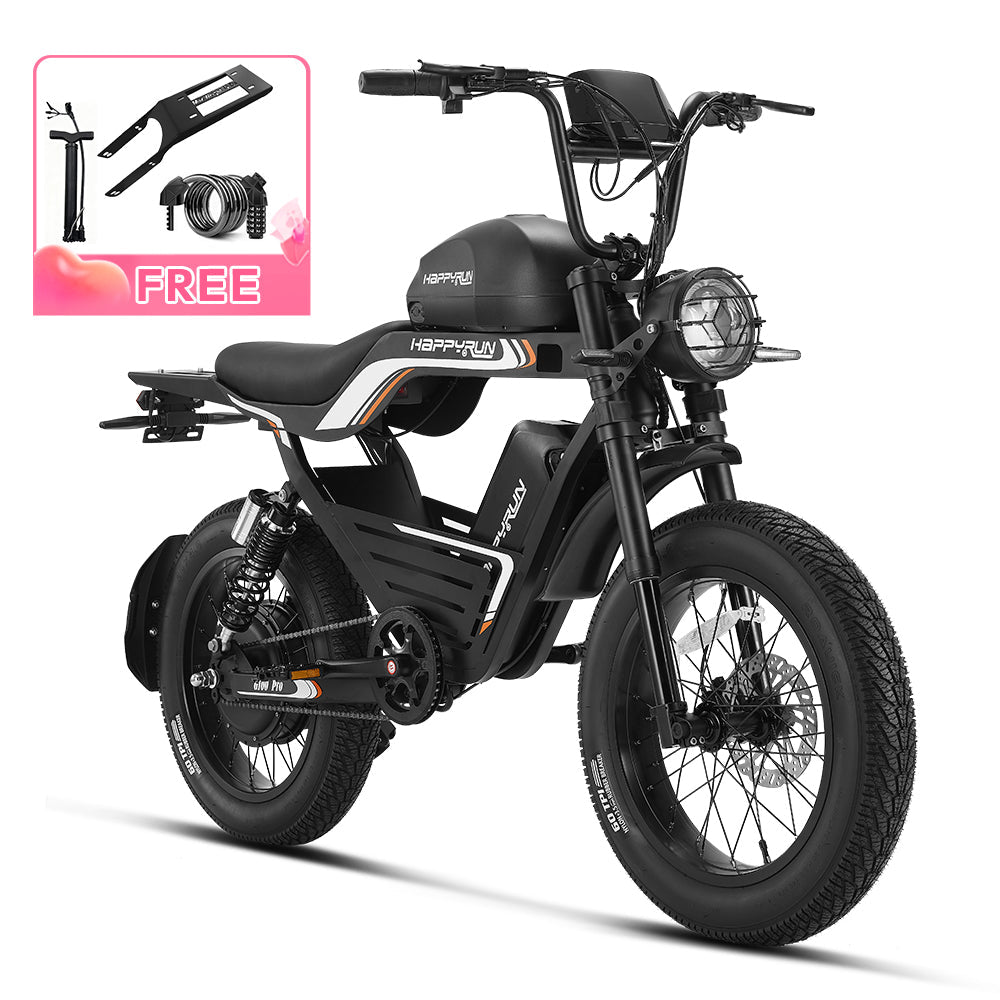 HappyRun G100 Pro 6000W Electric Bike Dual Battery – Coastal eBike Company