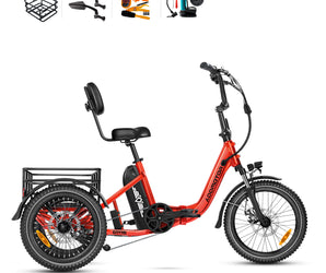 AddMotor CityTri E-310 Electric Folding Trike Includes Addmotor Accessory Pack