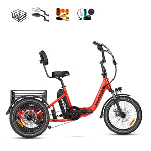 AddMotor CityTri E-310 Electric Folding Trike Includes Addmotor Accessory Pack