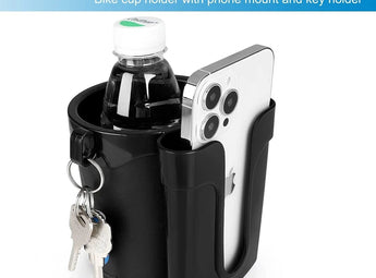 3-in-1 Bike Cup Holder, Phone and Key Holder