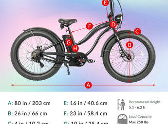 Tracer Loiter Fat Tire Cruiser Electric Bike