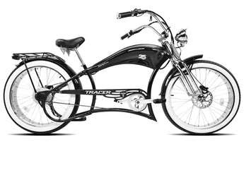 Tracer Twenty5 Chopper Stretch Cruiser Electric Bike