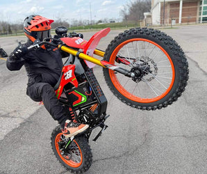 HappyRun F18 2.0 Electric Dirt Bike with Mid-Drive for Teens & Adults