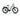 Green electric bike on a white background