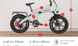 Tracer KAMA 2.0 Fat Tire Folding Electric Bike