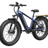 Blue electric bike on a white background