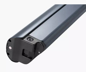A black 48V 15Ah lithium-ion battery pack for Asphalt Step Thru & Step Over vehicles.