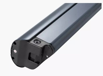 A black 48V 15Ah lithium-ion battery pack for Asphalt Step Thru & Step Over vehicles.