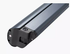 A black 48V 15Ah lithium-ion battery pack for Asphalt Step Thru & Step Over vehicles.