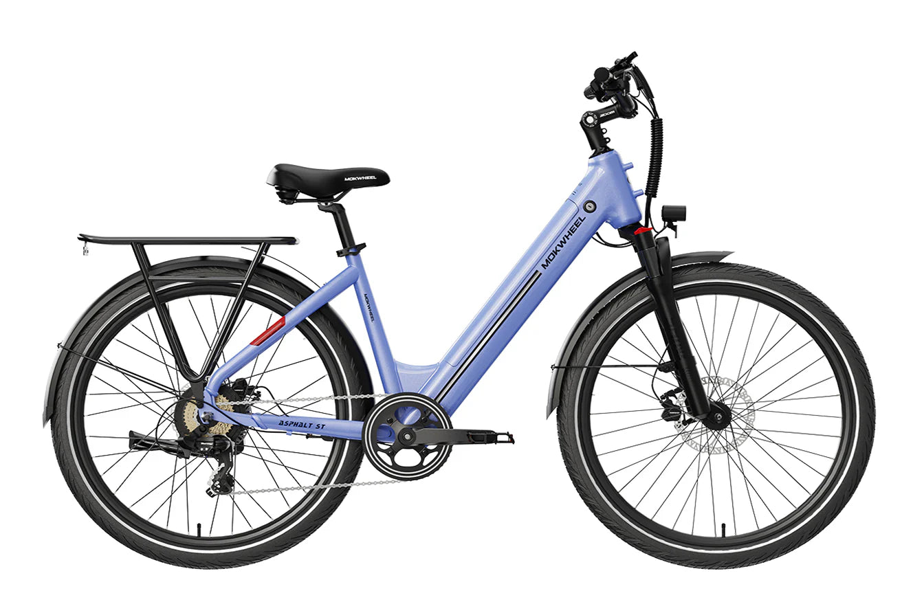 Mokwheel Asphalt ST Commuter Step-Through Electric Bike|City E-Bike|48V 14.7A|500W 27.5