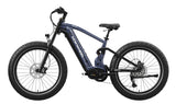 Blue electric bike on a white background mokwheel onyx
