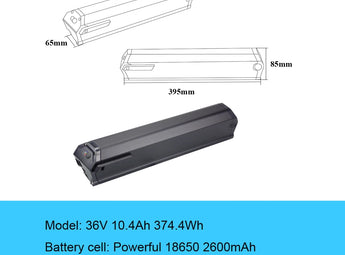 Li-ion Dorado E-Bike Battery 36V 10Ah 10.4Ah for Aostirmotor G350 Hoverbot