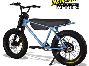 Zooz ZOOPER Fat Tire Moped Style Electric Bike