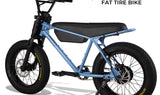 Zooz ZOOPER Fat Tire Moped Style Electric Bike