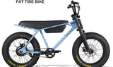 Zooz ZOOPER Fat Tire Moped Style Electric Bike