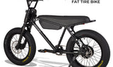 Zooz ZOOPER Fat Tire Moped Style Electric Bike
