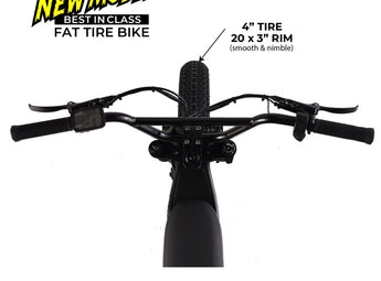 Zooz ZOOPER Fat Tire Moped Style Electric Bike