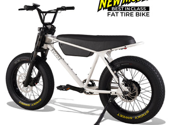 Zooz ZOOPER Fat Tire Moped Style Electric Bike