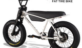 Zooz ZOOPER Fat Tire Moped Style Electric Bike