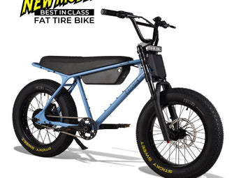 Zooz ZOOPER Fat Tire Moped Style Electric Bike
