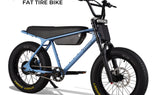 Zooz ZOOPER Fat Tire Moped Style Electric Bike