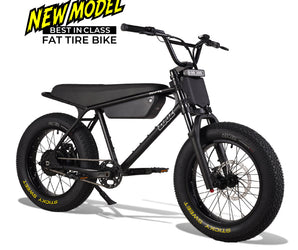 Zooz ZOOPER Fat Tire Moped Style Electric Bike