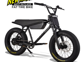 Zooz ZOOPER Fat Tire Moped Style Electric Bike