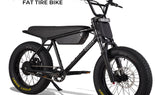 Zooz ZOOPER Fat Tire Moped Style Electric Bike