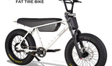 Zooz ZOOPER Fat Tire Moped Style Electric Bike