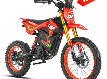 HappyRun F18 2.0 Electric Dirt Bike with Mid-Drive for Teens & Adults