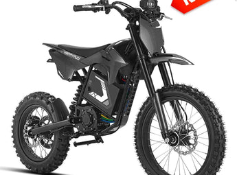 HappyRun F18 2.0 Electric Dirt Bike with Mid-Drive for Teens & Adults