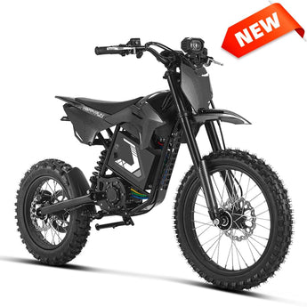 HappyRun F18 2.0 Electric Dirt Bike with Mid-Drive for Teens & Adults
