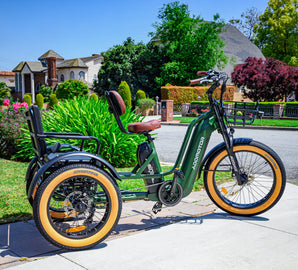 GREATTAN L M-370L Dual-Battery Electric Trike with Passenger Seat