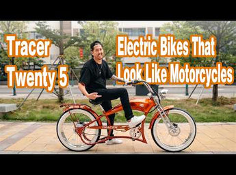 Tracer Twenty5 Chopper Stretch Cruiser Electric Bike